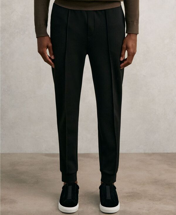 レイス メンズ ボトムス カジュアルパンツ ジャージー ジョガーパンツ REISS Men'stretch-Jersey Tailored Joggers Black ブラック