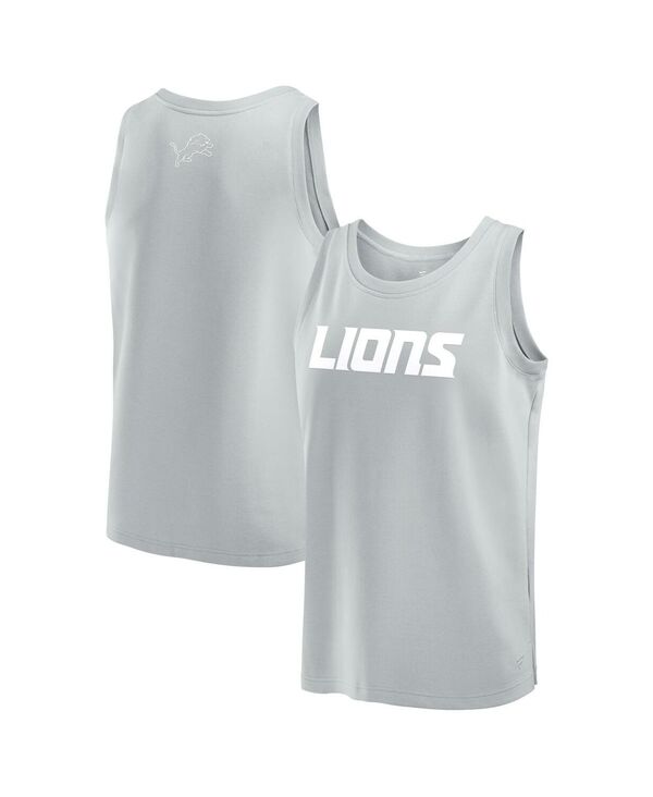 ファナティクス メンズ トップス タンクトップ Fanatics Men's Gray Detroit Lions Elements Tank Top Gray グレー｜ReVida 店