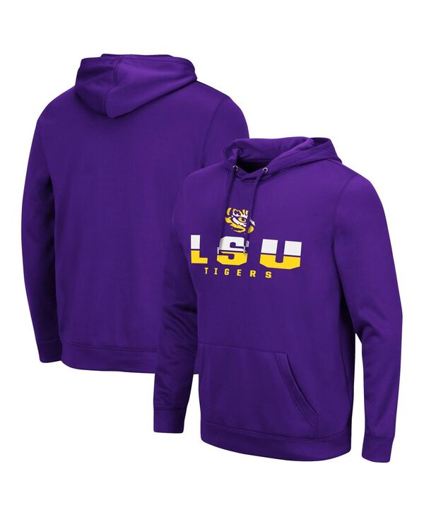 コロシアム メンズ アウター パーカー・スウェット Colosseumen's LSU Tigers Lantern Pullover Hoodie Purple パープル
