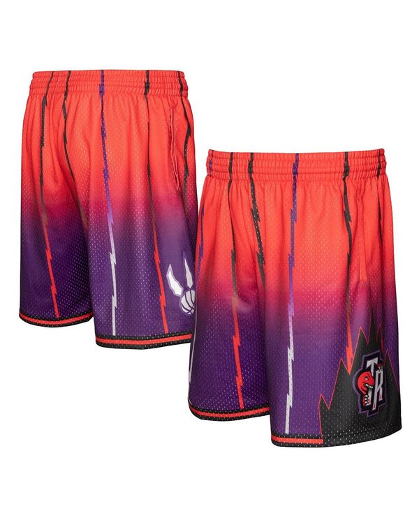 ミッチェル&ネス メンズ ボトムス ハーフパンツ・ショーツ ショートパンツ Mitchell & Ness Men's Red Purple Toronto Raptors 1998/99 Hardwood Classics Fadeaway Reload 3.0 Swingman Shorts Red Purple レッド