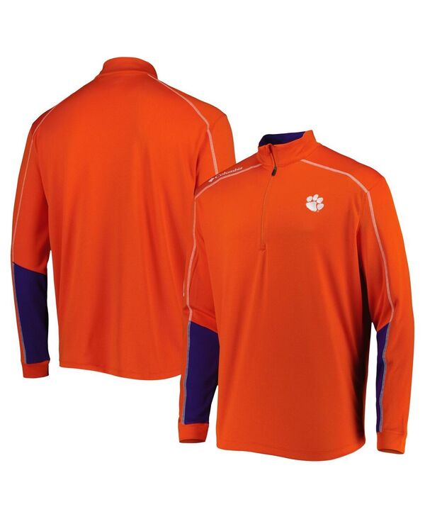 コロンビア メンズ アウター ジャケット・ブルゾン Columbia Men's Orange Clemson Tigershotgun 2.0 Omni-Wick Quarter-Zip Jacket Orange オレンジ