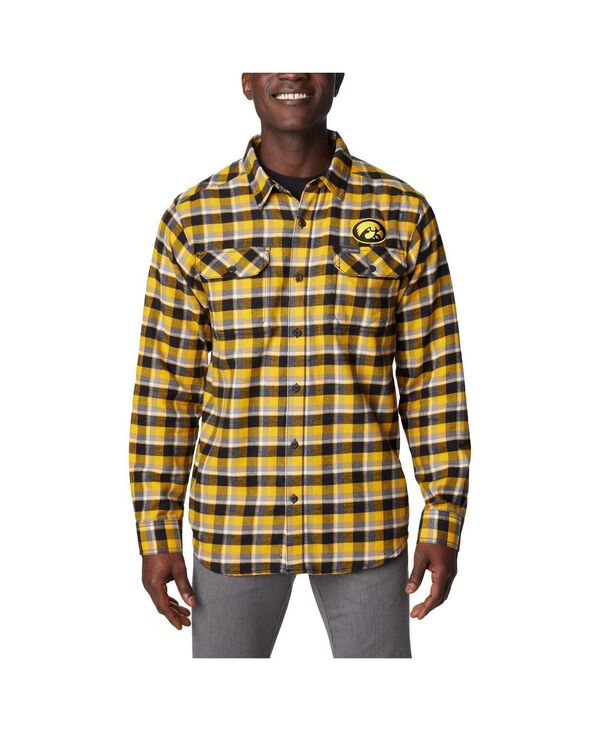 コロンビア メンズ トップス シャツ Columbia Men's Gold Iowa Hawkeyes Flare Gun Flannelong Sleeve Shirt Gold ゴールド