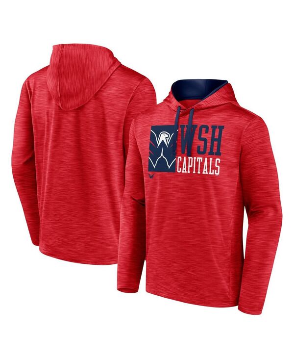 ファナティクス メンズ アウター パーカー・スウェット 旗がしら Fanatics Men\u0027s Red Washington Capitals Never Quit Pullover Hoodie Red 赤いこと