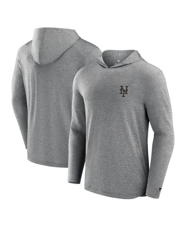 ファナティクス メンズ トップス Tシャツ パーカー Fanatics Men's Gray New York Mets Front Office Tech Lightweight Hoodie T-Shirt Gray グレー