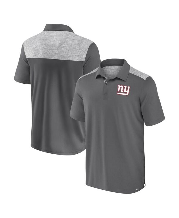 ファナティクス メンズ トップス スポーツシャツ Fanatics Men\u0027s Gray New York Giants Long Shot Polo Shirt Gray 薄墨色