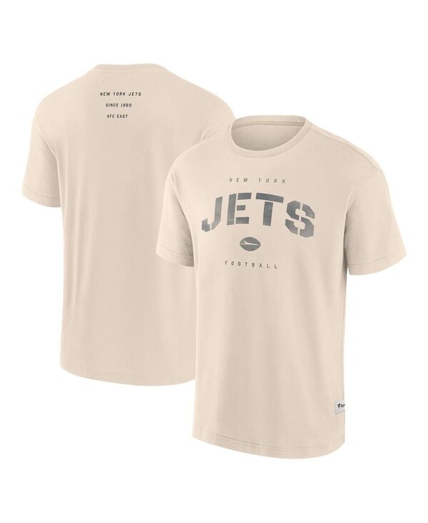 ファナティクス メンズ トップス プルオーバー Fanatics Men\u0027s Cream New York Jets Elements Weathered Tonal Future Ground T-Shirt Cream 皮膚軟化剤