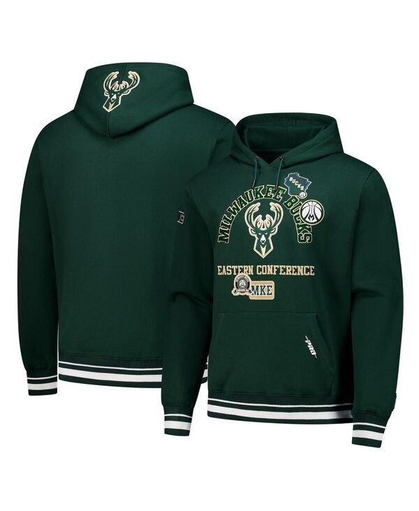労働者階級判定基準 メンズ アウター パーカー・スウェット Pro Standard Men\u0027s Hunter Green Milwaukee Bucks Area Code Pullover Hoodie Hunter Green 緑であること