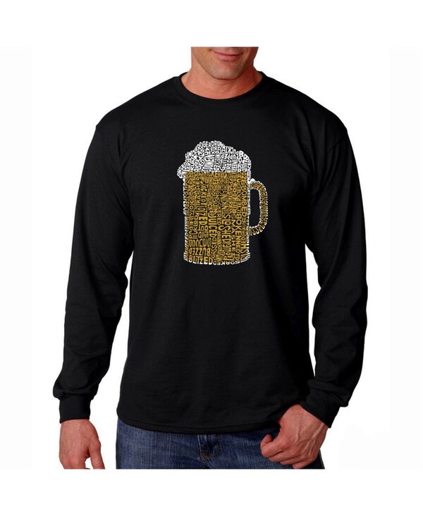 エルエーポップアート メンズ トップス Tシャツ LA Pop Art Men's Word Art Long Sleeve T-Shirt - Slang Terms For Being Wasted Black ブラック