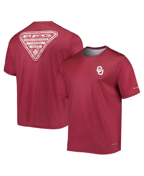 コロンビア メンズ トップス Tシャツ Columbia Men's Crimson Oklahoma Sooners Terminal Tackle Omni-Shade T-shirt Crimson クリムゾン