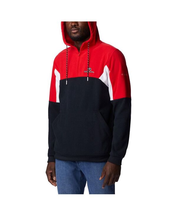 コロンビア メンズ アウター パーカー・スウェット Columbia Men's Black Georgia Bulldogs Lodge Quarter-Zip Hoodie Black ブラック 13,636円