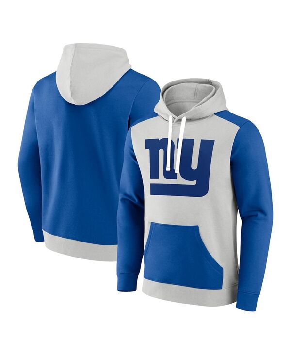 ファナティクス メンズ アウター パーカー・スウェットール フリース Fanatics Men\u0027silveroyal New York Giants Big and Tall Team Fleece Pullover Hoodie Silveroyal しろがね色