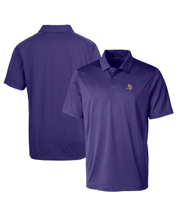 カッターアンドバック メンズ トップス ポロシャツ Cutter & Buck Men's Purple Minnesota Vikings Prospectextured Stretch Polo Purple パープル