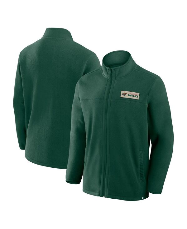 ファナティクス メンズ アウター ジャケット・ブルゾン フリース Fanatics Men's Green Minnesota Wild Home Ice Fleece Full-Zip Jacket Green グリーン