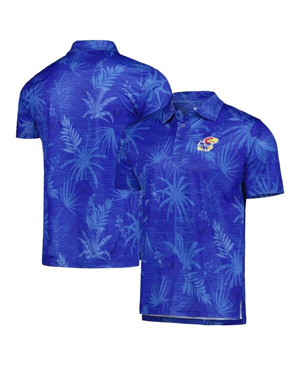 コロシアム メンズ トップス ポロシャツ Colosseumen's Royal Kansas Jayhawks Palms Team Polo Shirt Royal