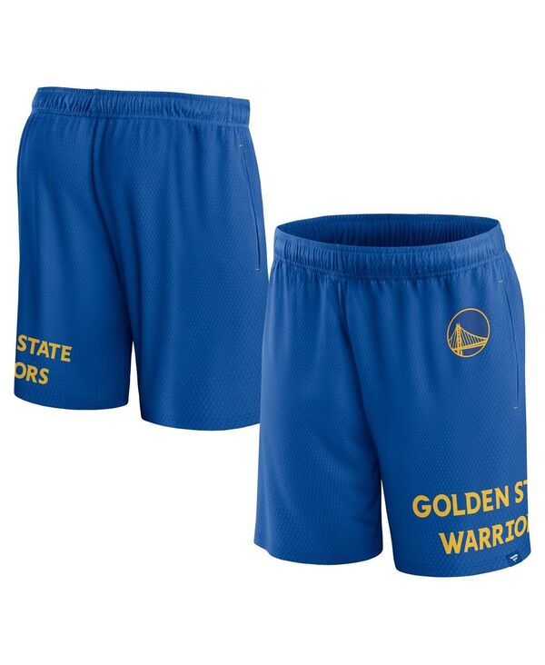 ファナティクス メンズ ボトムス ハーフパンツ・ショーツ メッシュ ショートパンツ Fanatics Men's Royal Golden State Warriors Free Throw Meshorts Royal