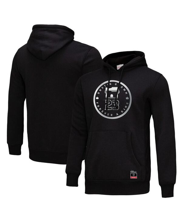 ミッチェル&ネス メンズ アウター パーカー・スウェット Mitchell & Ness Men's Dustin Brown Black Los Angeles Kings Forever A King Pullover Hoodie Black ブラック