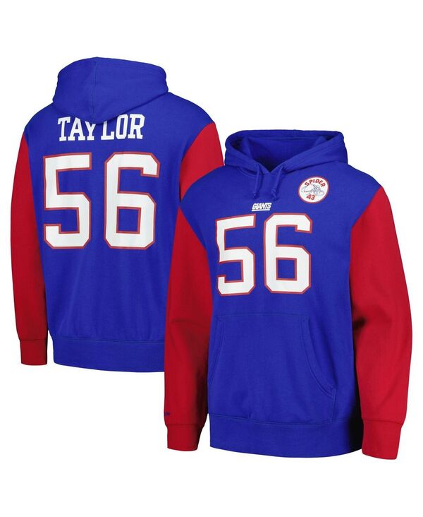 ミッチェル\u0026ネス メンズ アウター パーカー・スウェット Mitchell \u0026 Ness Men\u0027s Lawrence Tayloroyal New York Giants Retired Player Name and Number Pullover Hoodie Royal