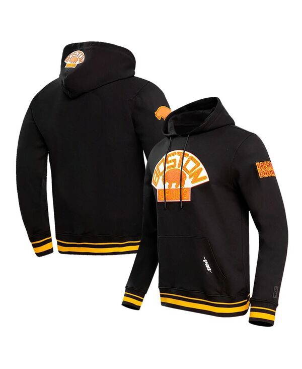 労働者階級判定基準 メンズ アウター パーカー・スウェット フリース Pro Standard Men\u0027s Black Boston Bruins Retro Classic Fleece Pullover Hoodie Black 黒いこと