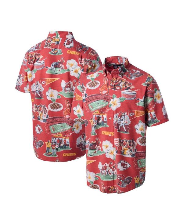レインスプーナー メンズ トップス シャツ ダウン Reyn Spooner Men's Red Kansas City Chiefscenic Button-Down Shirt Red レッド