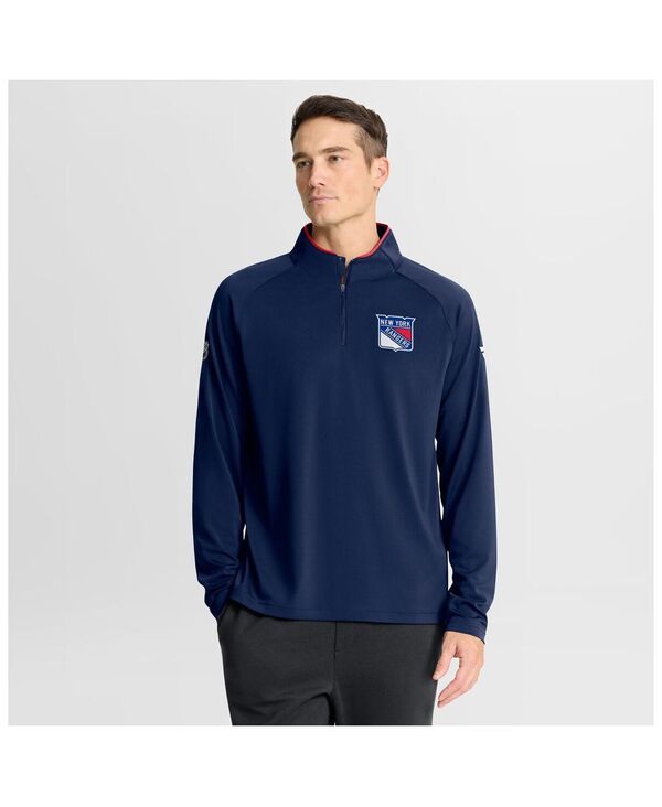 ファナティクス メンズ アウター パーカー・スウェット プルオーバー Fanatics Men\u0027s Navy New York Rangers Authentic Pro Rink Training Quarter-Zipullover Sweatshirt Navy 米国海軍