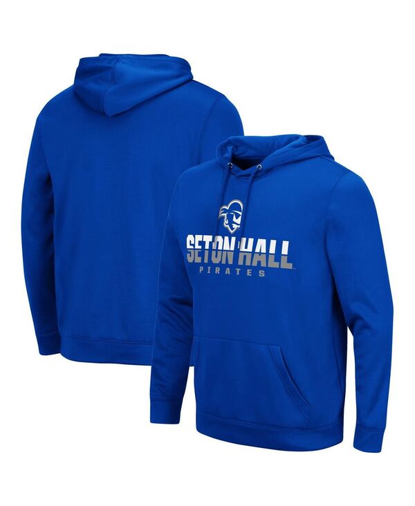コロシアム メンズ アウター パーカー・スウェット Colosseumen's Blue Seton Hall Pirates Lantern Pullover Hoodie Blue ブルー