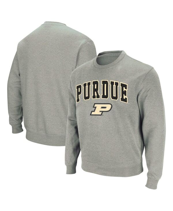 コロシアム メンズ アウター パーカー・スウェット クルーネック シャツ ロゴ Colosseumen's Purdue Boilermakers Arch & Logo Crew Neck Sweatshirt Heather Gray グレー 12,056円