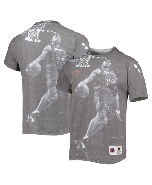 ミッチェル&ネス メンズ トップス Tシャツ Mitchell & Ness Men's Vince Carter Heather Gray Toronto Raptors Above The Rim T-shirt Heather Gray グレー