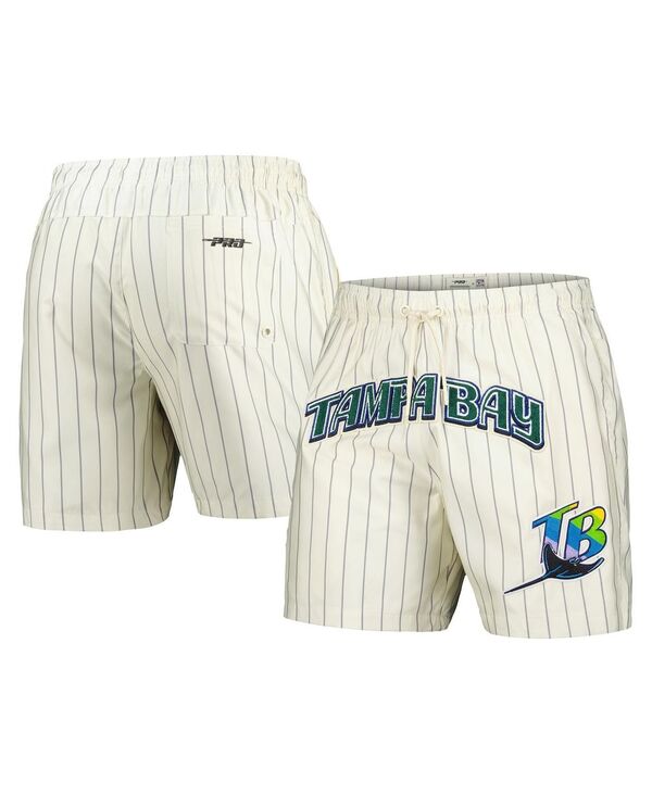 プロスタンダード メンズ ボトムス ハーフパンツ・ショーツ ショートパンツ Pro Standard Men's Cream Tampa Bay Rays Pinstripe Retro Classic Woven Shorts Cream クリーム 12,525円