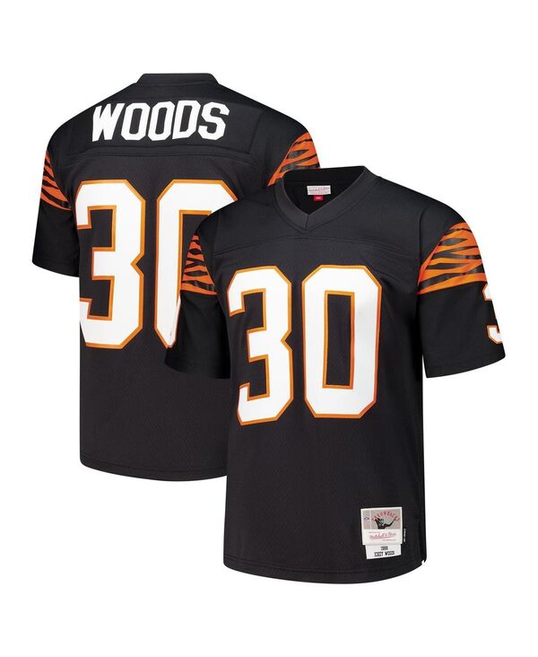 ミッチェル&ネス メンズ トップス シャツ ジャージー Mitchell & Ness Men's Ickey Woods Black Cincinnati Bengals 1988 Legacy Replica Jersey Black ブラック|ReVida 店