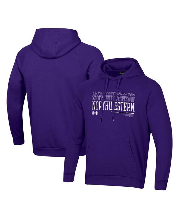 アンダーアーマー メンズ アウター パーカー・スウェット Under Armour Men's Purple Northwestern Wildcats 2024 Sideline Wordmark Rival Pullover Hoodie Purple パープル