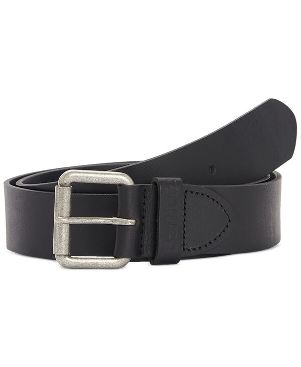 バブアー メンズ 付属品 胴締め なめし革 Barbour Men\u0027s Allanton Leather Belt Black 黒いこと