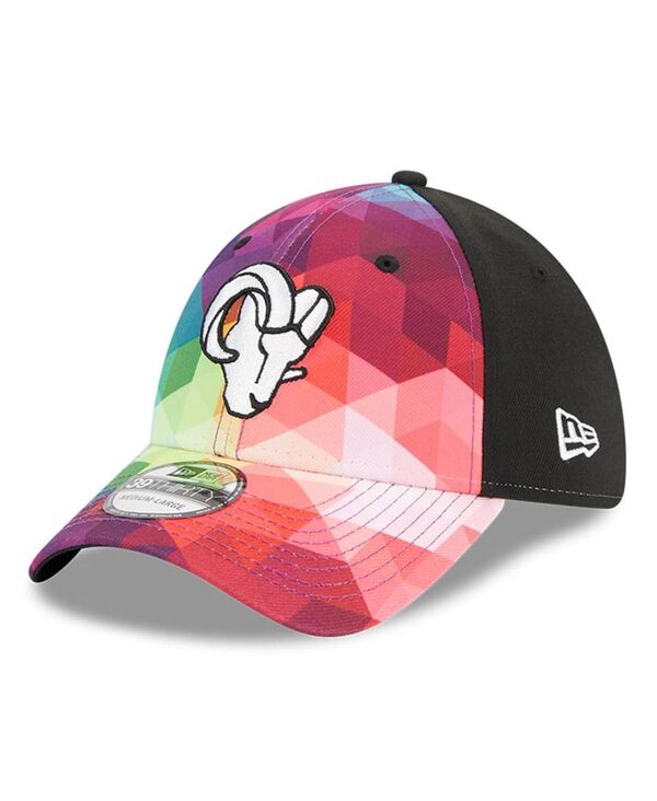 ニューエラ メンズ アクセサリー 帽子 New Era Men's and Women's Multicolor Black Los Angeles Rams 2023 NFL Crucial Catch 39THIRTY Flex Hat Multicolor Black ブラック