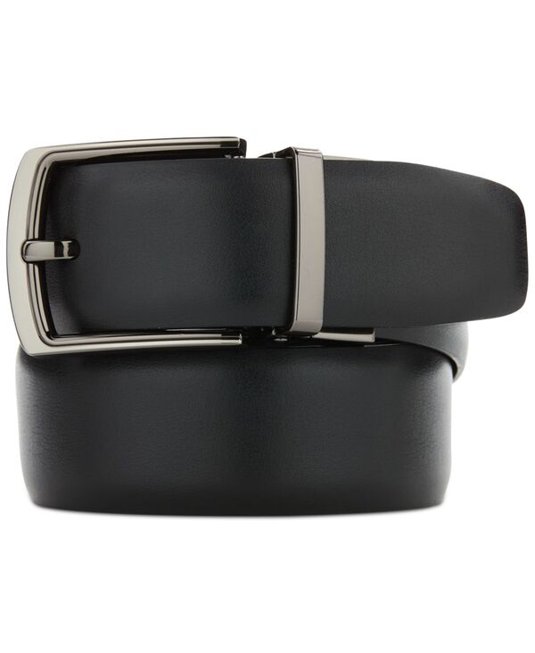 ペリーエリス メンズ アクセサリー ベルト Perry Ellis Portfolio Men's Halfmoon Belt Blk20|ReVida 店