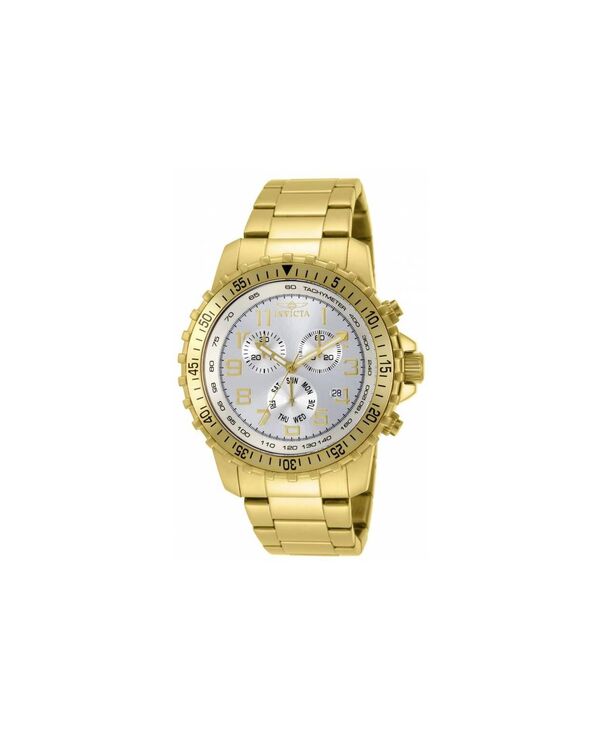 インビクタ メンズ アクセサリー 腕時計 Invicta Men's 11369 Specialty Quartz Chronograph Silver Dial Watch Gold ゴールド