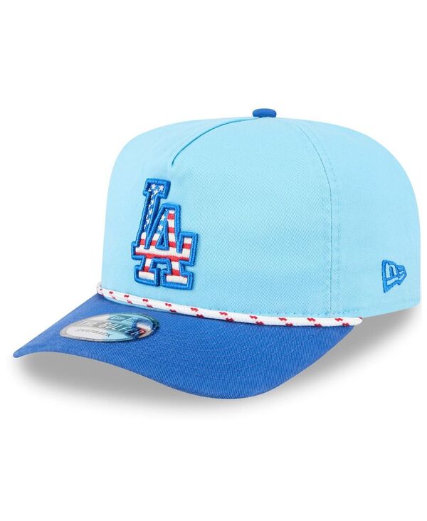 ニューエラ メンズ アクセサリー 帽子 New Era Men's Light Blue/Royalos Angeles Dodgers 2025 Fourth of July Golfer Snapback Hat Light Blue ブルー