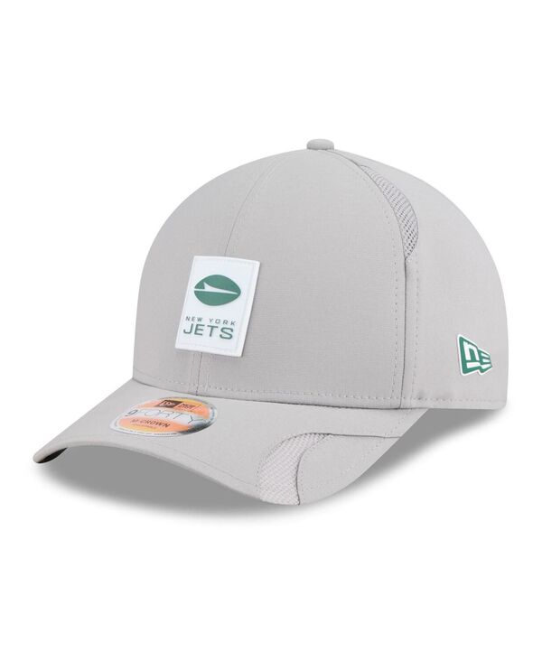 ニューエラ メンズ アクセサリー 帽子 New Era Men's Gray New York Jets 2025 Sideline M-Crown 9FORTY Adjustable Hat Gray グレー