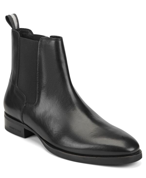 ケネスコール メンズ シューズ スリッポン・ローファー ブーツ Kenneth Cole New York Men's Raymond Casual Slip-On Boot Black Leather ブラック