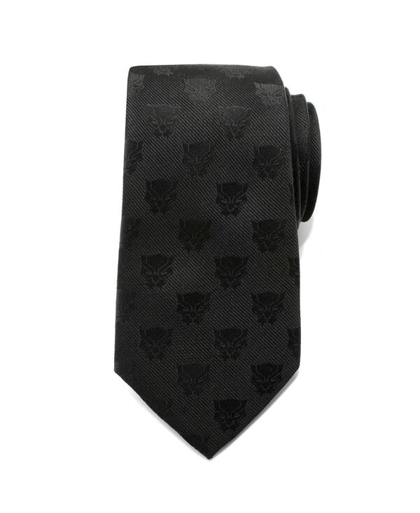 マーベル メンズ 付属物 タイ Marvel Panther Men\u0027s Tie Black 黒いこと スーツ用ファッション小物-バッグ・小物・ブランド雑貨