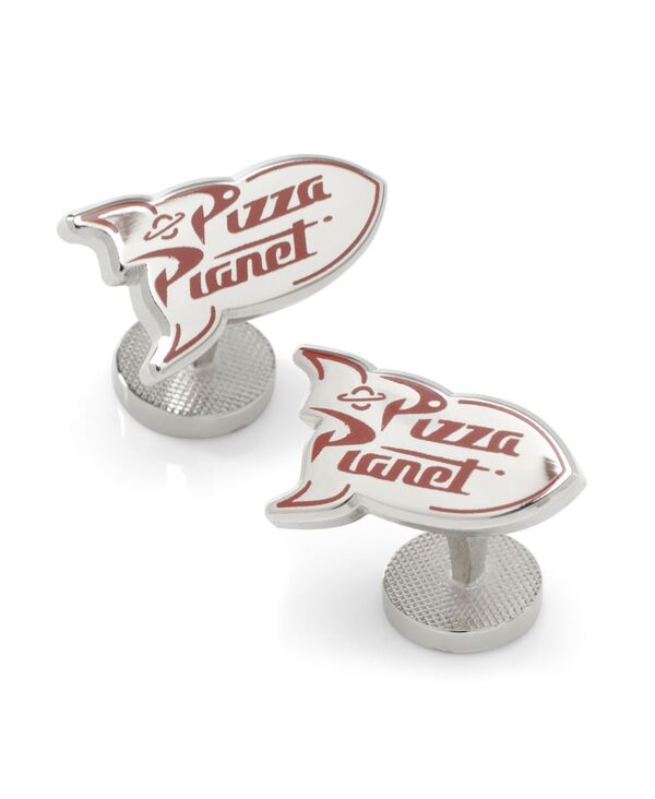 ディズニー メンズ アクセサリー カフスボタン Disney Men's Toy Story Pizza Planet Cufflinksilver-Tone シルバー