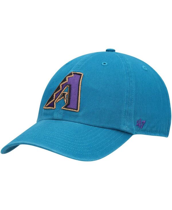 47 ブランド メンズ アクセサリー 帽子 ロゴ '47 Brand Men's Teal Arizona Diamondbacks Logo Cooperstown Collection Clean Up Adjustable Hateal ティール