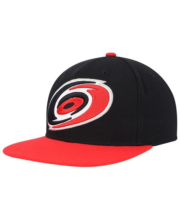 ミッチェル&ネス メンズ アクセサリー 帽子 Mitchell & Ness Men's Black Carolina Hurricanes Core Team Ground 2.0 Snapback Hat Black ブラック