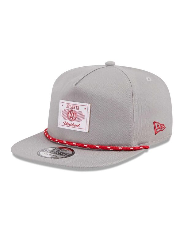 ニューエラ メンズ アクセサリー 帽子 New Era Men's Gray Atlanta United FC Established Patch 9FORTY A-Frame Trucker Adjustable Hat Gray グレー｜ReVida 店