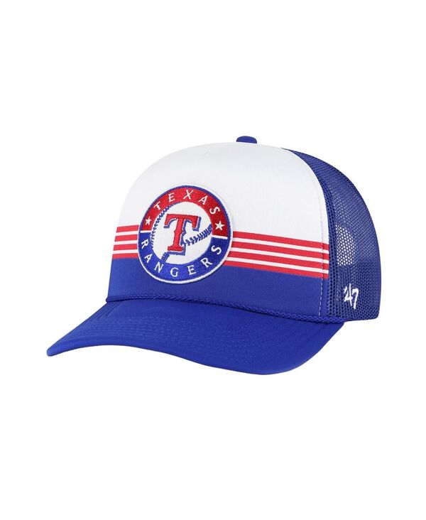 47 ブランド メンズ アクセサリー 帽子 メッシュ '47 Brand Men's Royal Texas Rangers Lift Offoam Front Mesh Trucker Adjustable Hat Royal