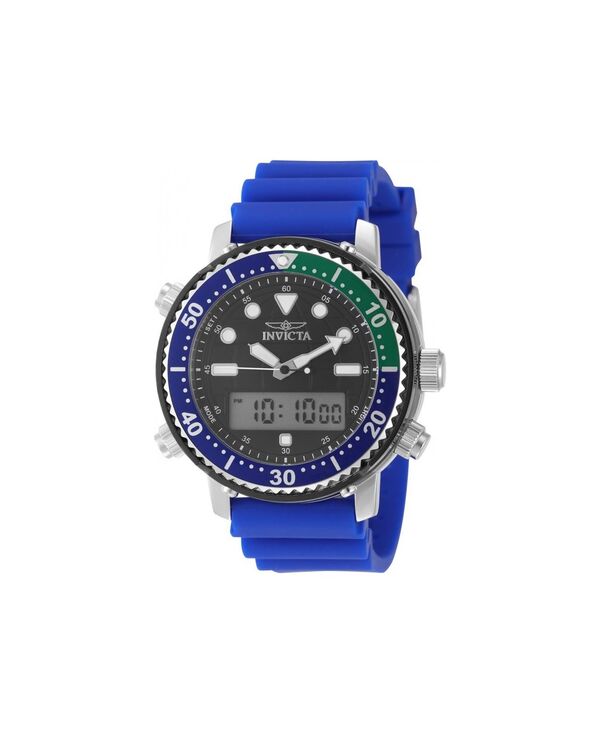 インビクタ メンズ アクセサリー 腕時計 Invicta Men's 49447 Pro Diver Digital Quartz Electronic PC21AF Black Dial Watch Blue ブルー