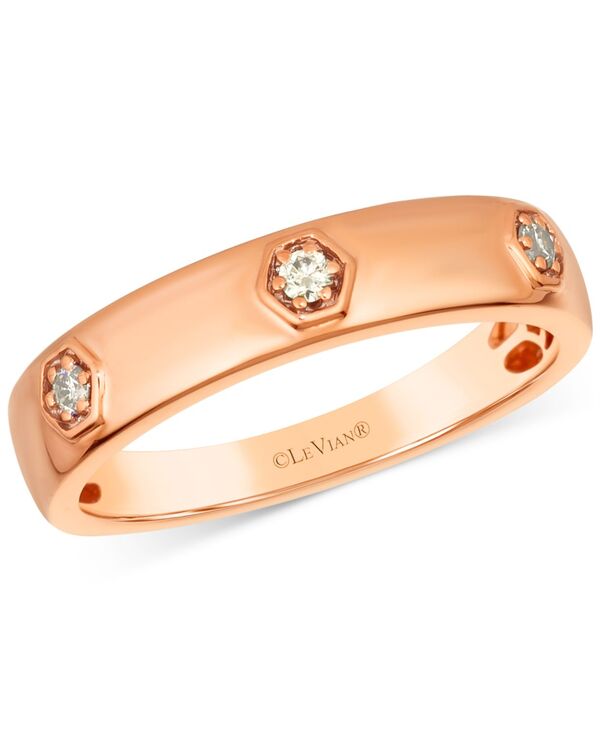ル ヴァン レディース アクセサリー リング Le Vianywear Everywear Nude Diamond Polished Band (1/10 ct.w.) in 14k Gold (Also Available in Rose Gold or White Gold) Rose Gold ゴールド