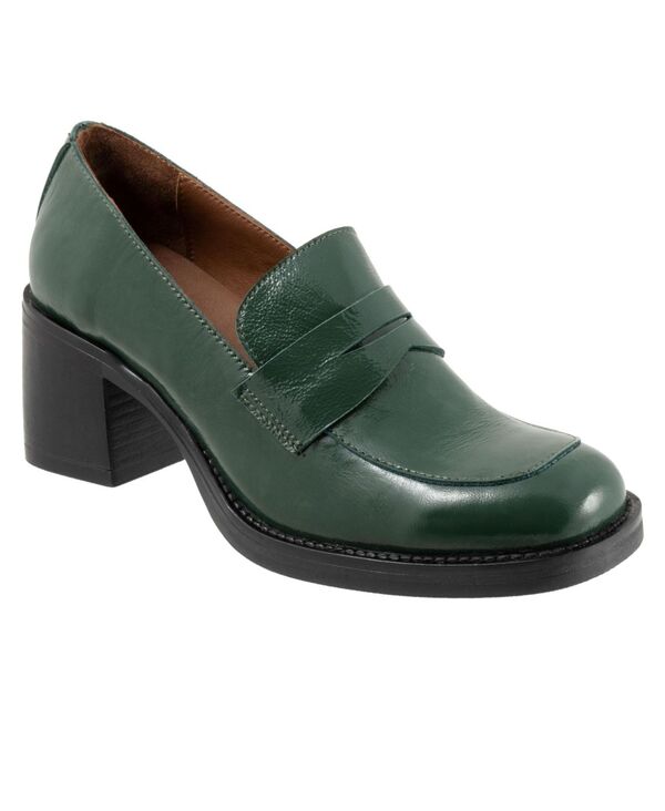 ブエノ レディース シューズ パンプス 置き目毛革 Bueno Ruth Loafer Hunter green patent 緑であること