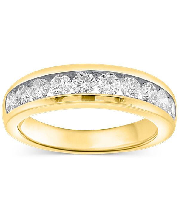 フォーエバー グロウン ダイヤモンズ レディース アクセサリー リング Forever Grown Diamonds Lab Grown Diamond Channel-Set Band (1 ct.w.) in Sterling Silver or 14k Gold-Plated Sterlingold-Plated Sterling Silver ゴールド