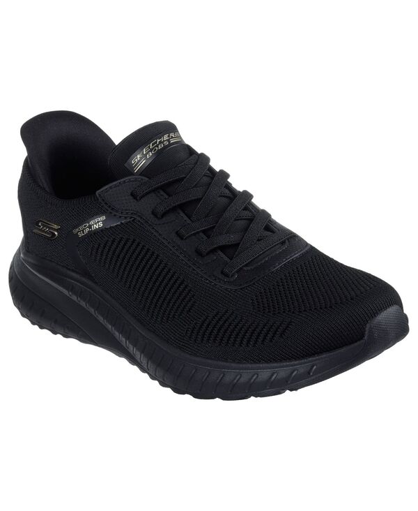 スケッチャーズ レディース シューズ スニーカー Skechers Women'slip-Ins: BOBSport Squad Chaos Walking Sneakers Wide Width from Finish Line Black ブラック