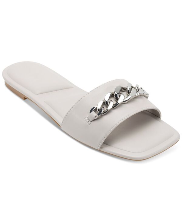 ダナ キャラン ニューヨーク レディース シューズ サンダル DKNY Women's Dania Chain Slide Sandalsoft White ホワイト