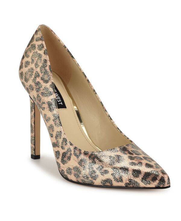 ナインウェスト レディース シューズ パンプス Nine West Women's Tatiana Pointy Toe High Stiletto Pumps Gold Shimmer Leopard ゴールド
